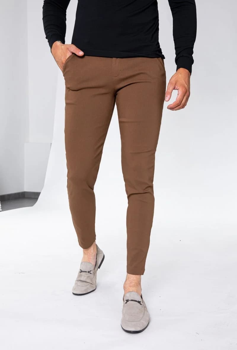 Cherolini Skinny Pantalon Cognac